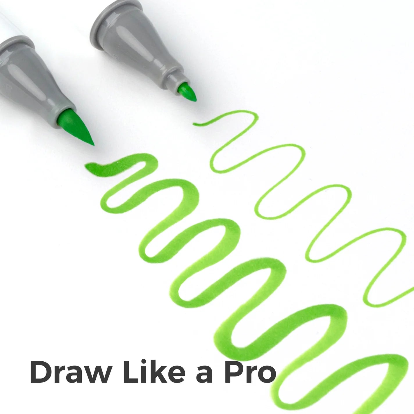 Ohuhu Honolulu B Markers 48 farver (Brush & Fine Tip)