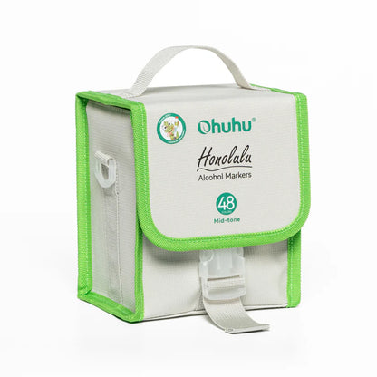 Ohuhu Honolulu Markers 48 Midttone farver (Brush & Chisel Tip)