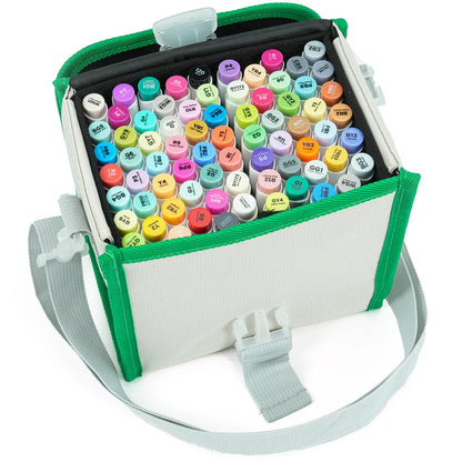 Ohuhu Honolulu Markers 72 farver (Brush & Chisel Tip)