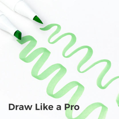Ohuhu Honolulu B Markers 320 farver (Brush & Fine Tip)