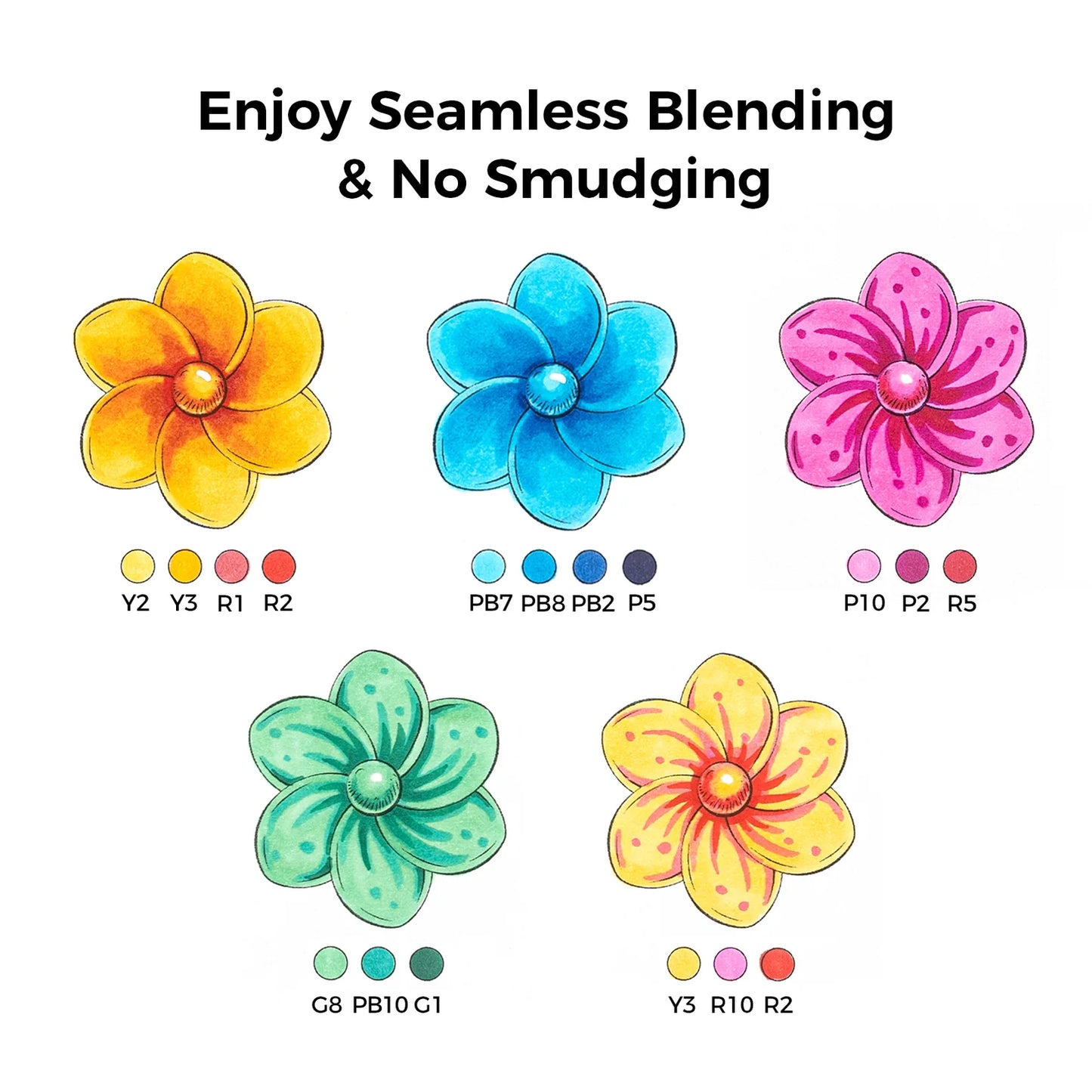Ohuhu Honolulu 24 Basic Colours Dual Tip Alcohol Art Markers