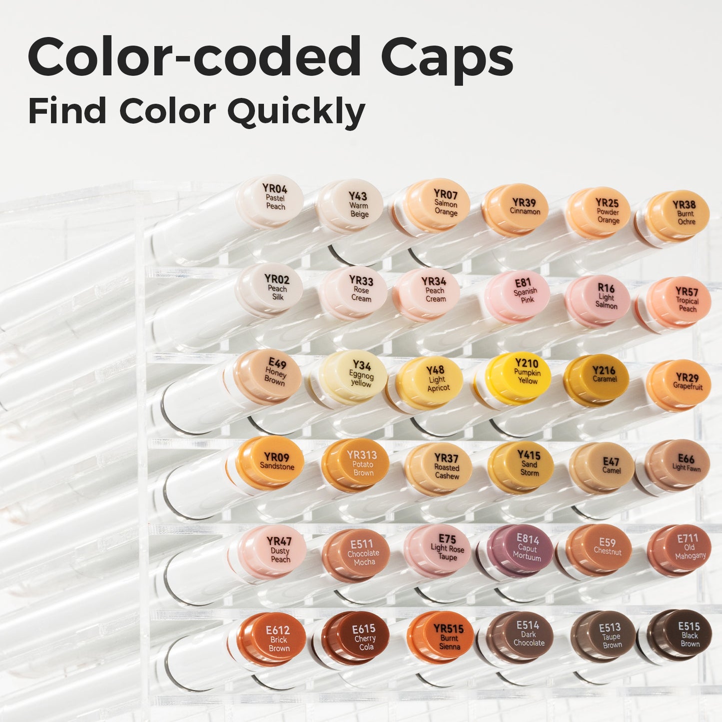 Ohuhu Oahu Hudtone Markers 36 farver  (Chisel & Fine Tip)