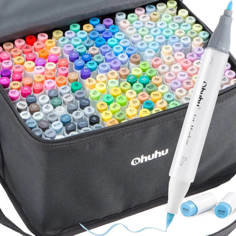 Ohuhu Honolulu B 216 Colours Dual Tip Alcohol Art